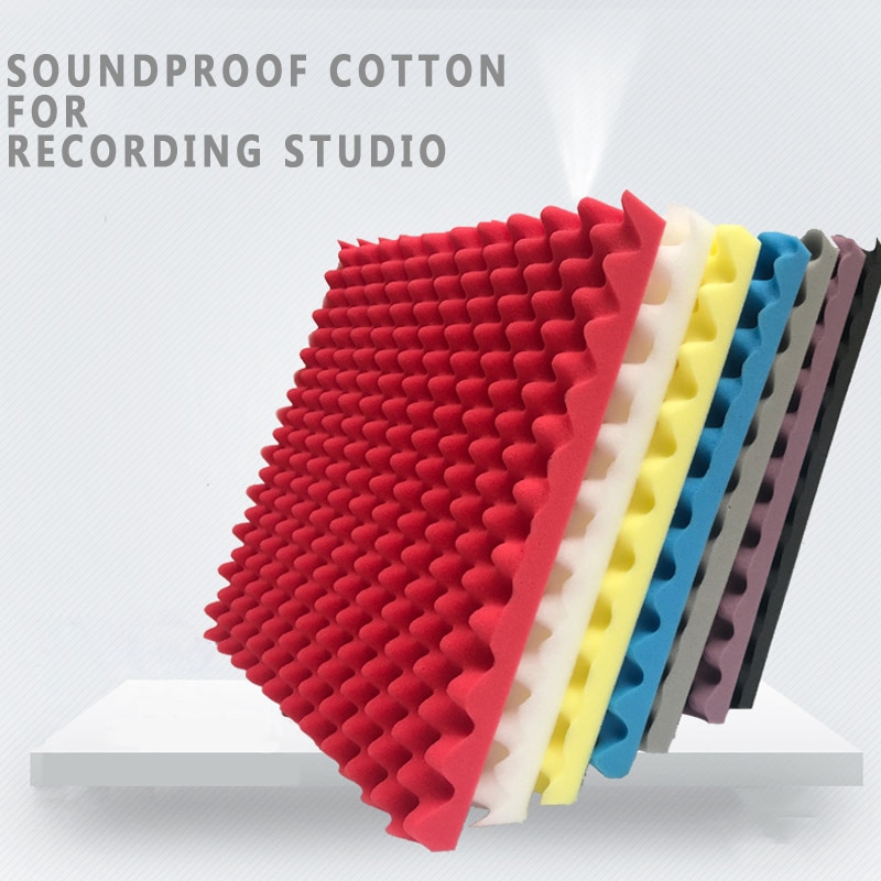 Wall Decor Stickers Acoustic Foam Panel Sound Stop Absorption Sponge ...