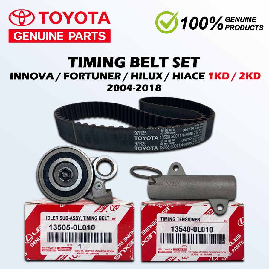 GENUINE TIMING BELT SET TOYOTA INNOVA FORTUNER HILUX HIACE 1KD 2KD