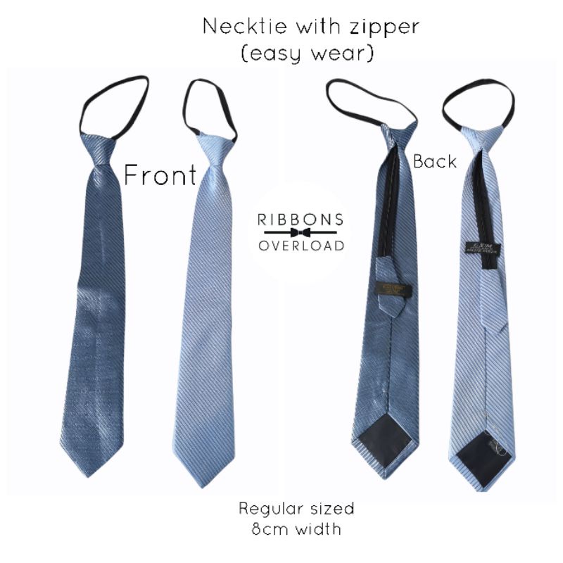 Zipper necktie deals