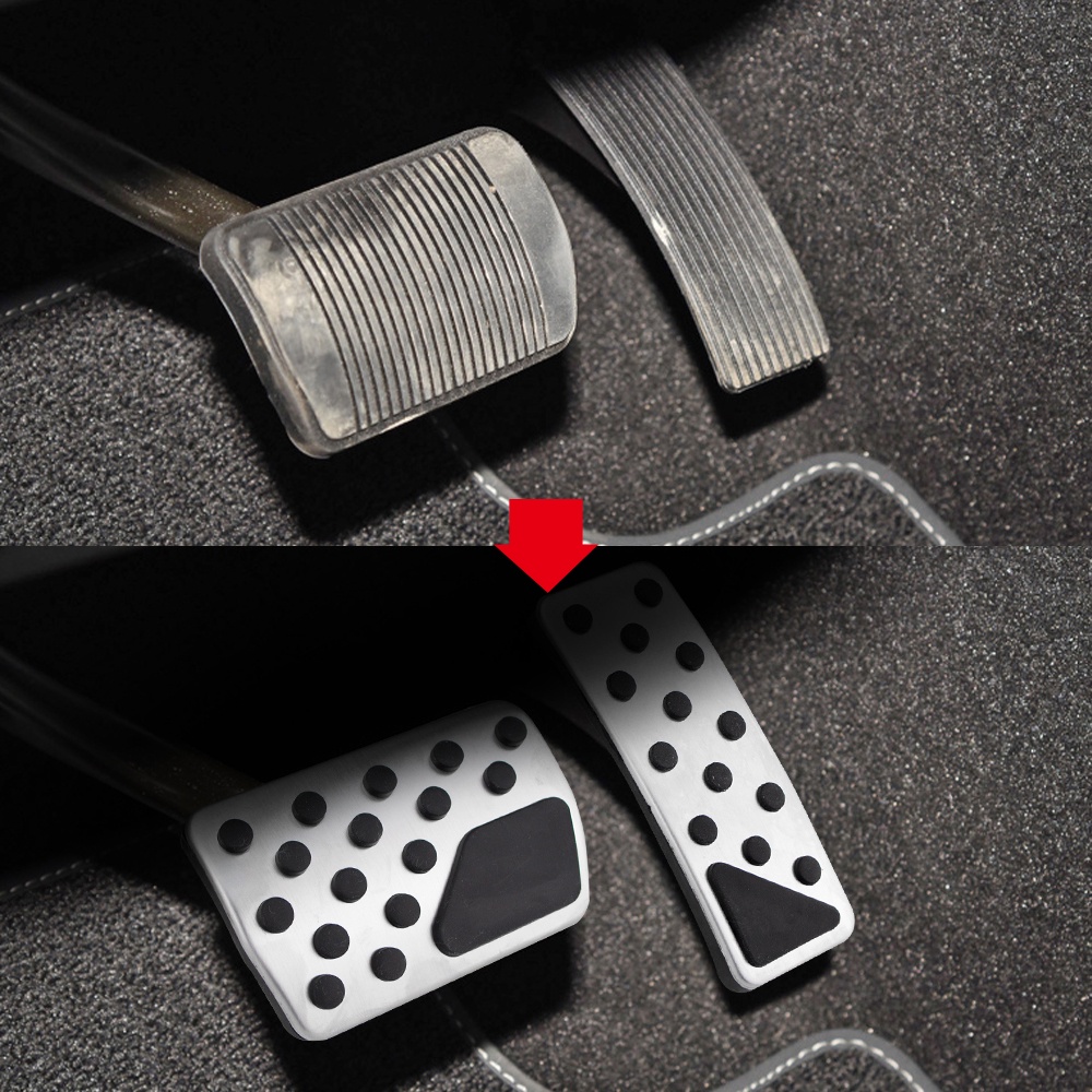 Stainless Steel Car Pedals Accelerator Fuel Gas Brake Pedal Cover for