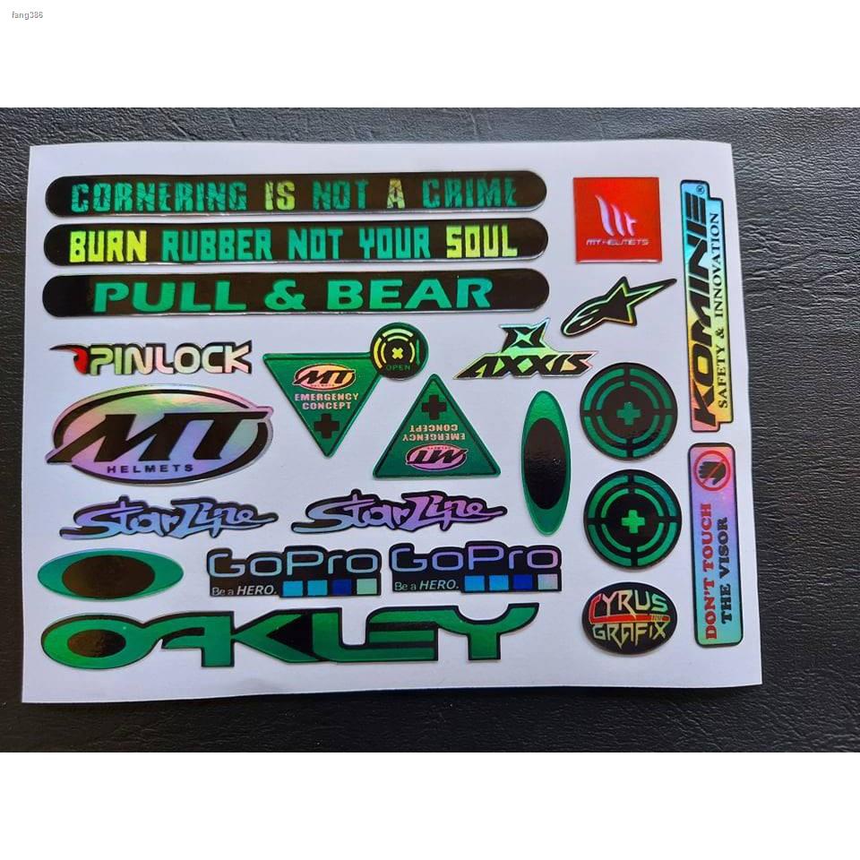 MT HELMET VISOR HOLOGRAPHIC DECALS Shopee Philippines