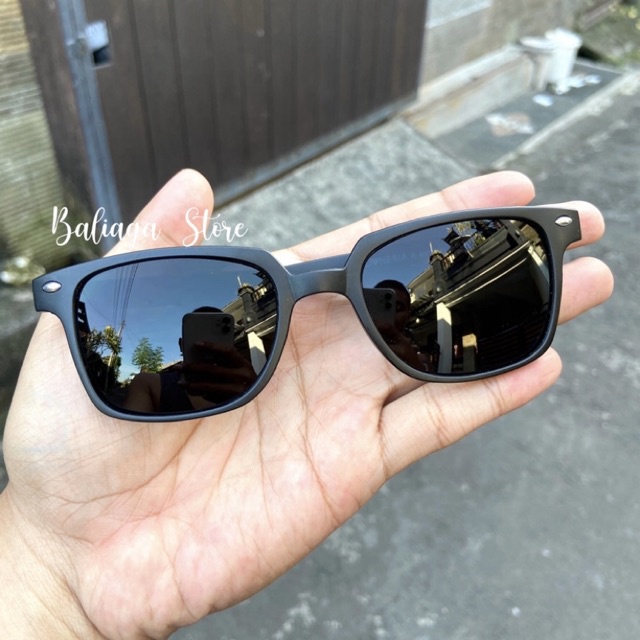 HITAM Cassial Style Men's Glasses Full Black Men's Glasses | Shopee ...