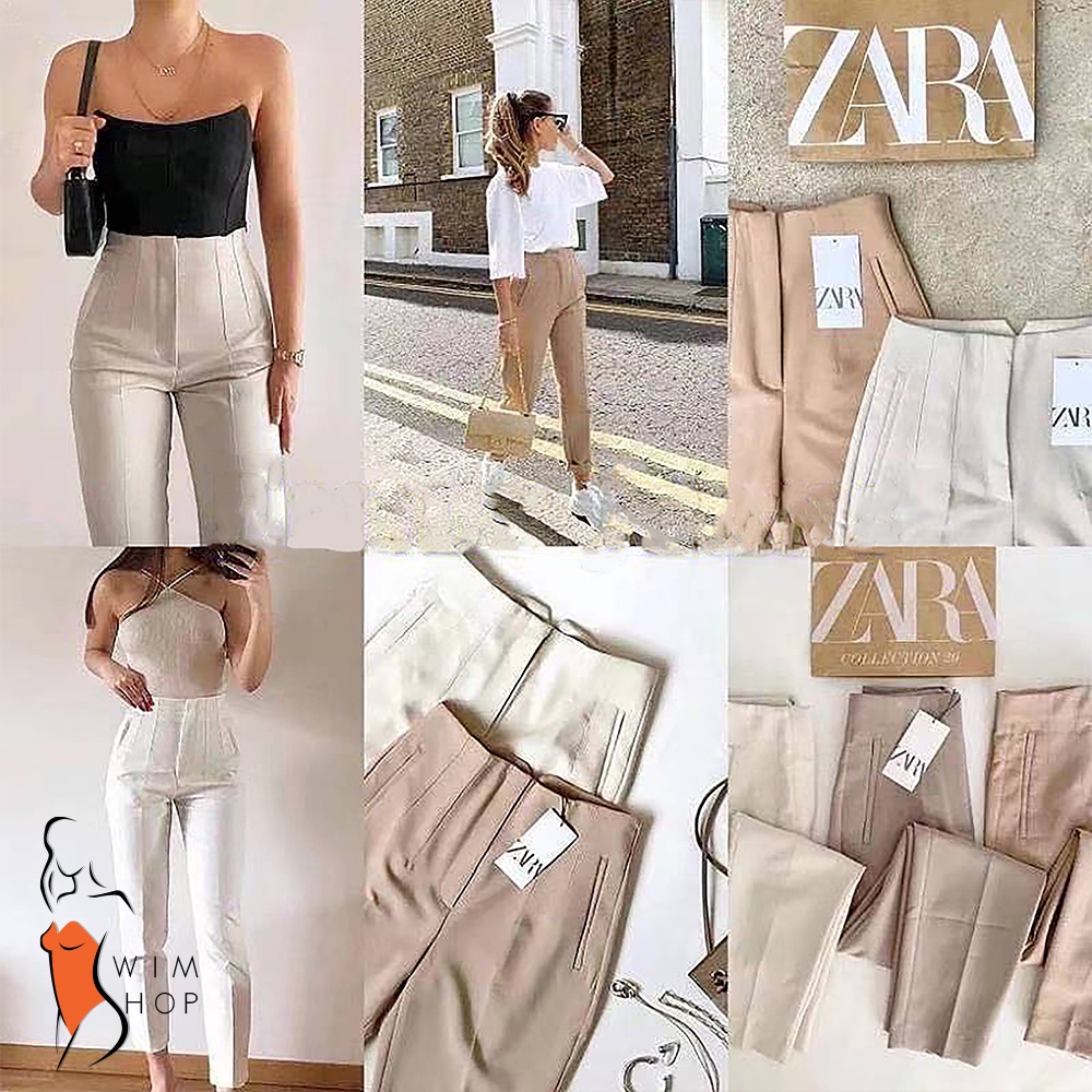 Shop zara trousers women for Sale on Shopee Philippines