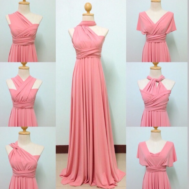 Infinity dress 2025 pastel pink