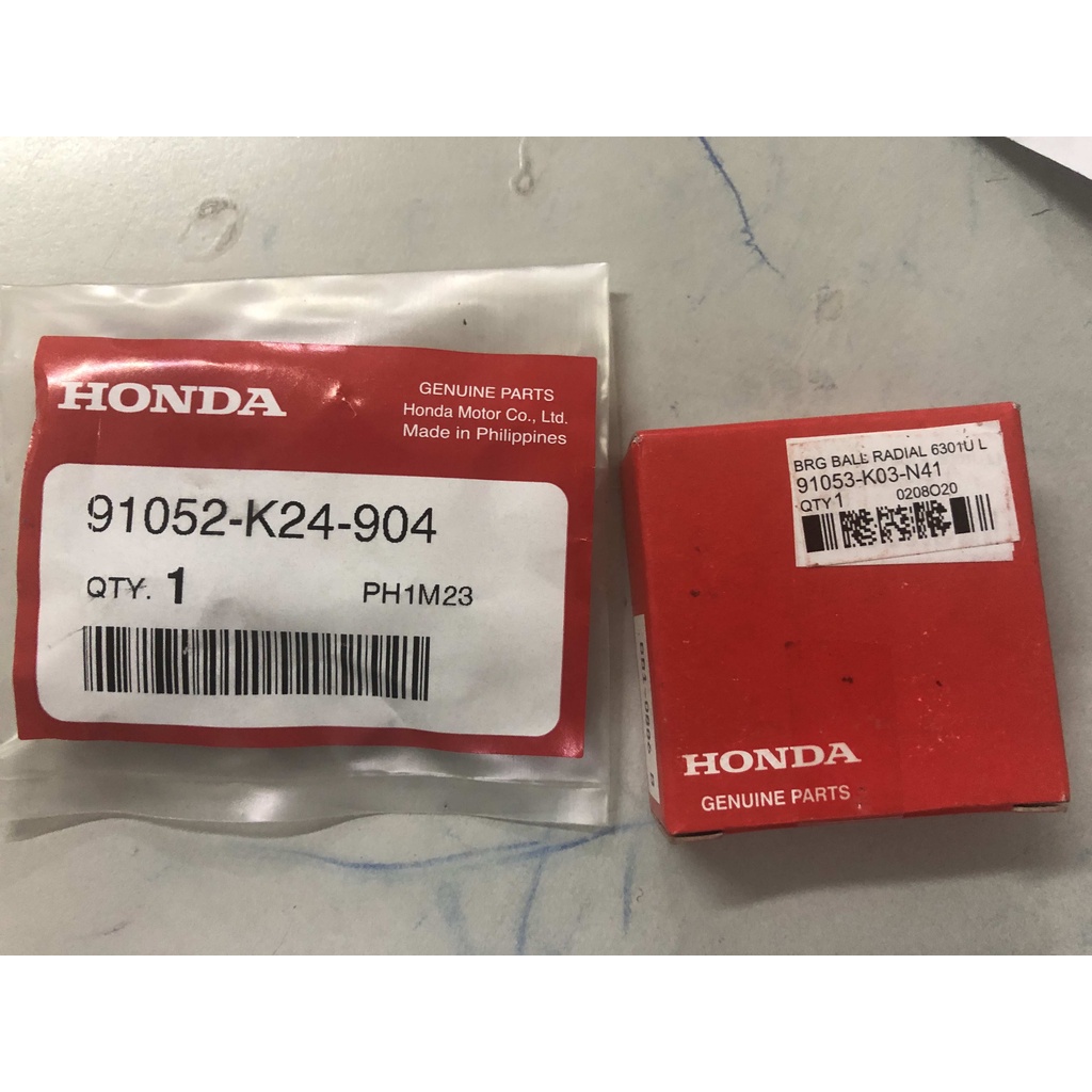 xrm 125 front wheel bearing size