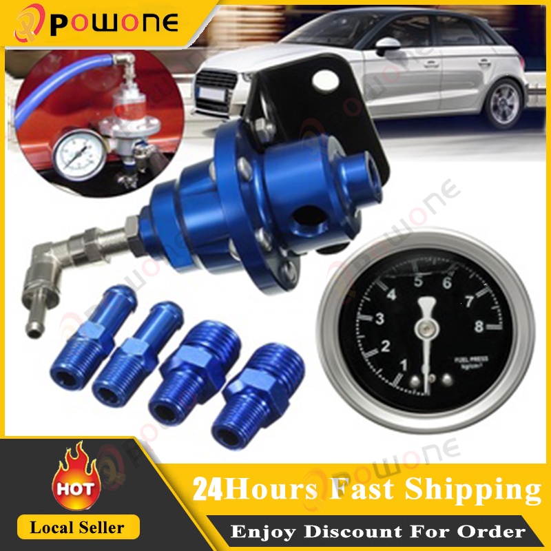 Powone Universal Adjustable Fuel Pressure Regulator tomei type With