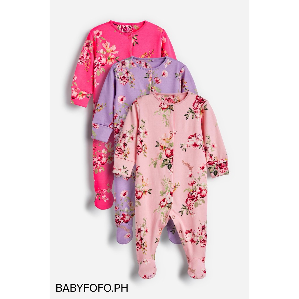 Next floral sale sleepsuits