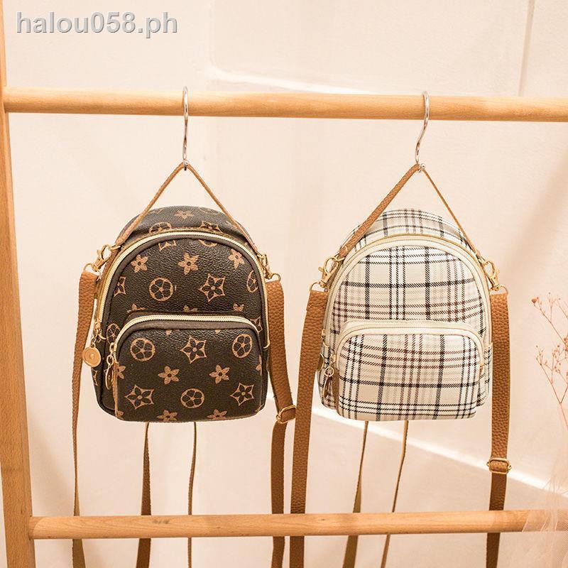 Mini Bag Trend hit 2020 fashion color case grain backpack printed multi functional shoulder his laptop bags Shopee Philippines