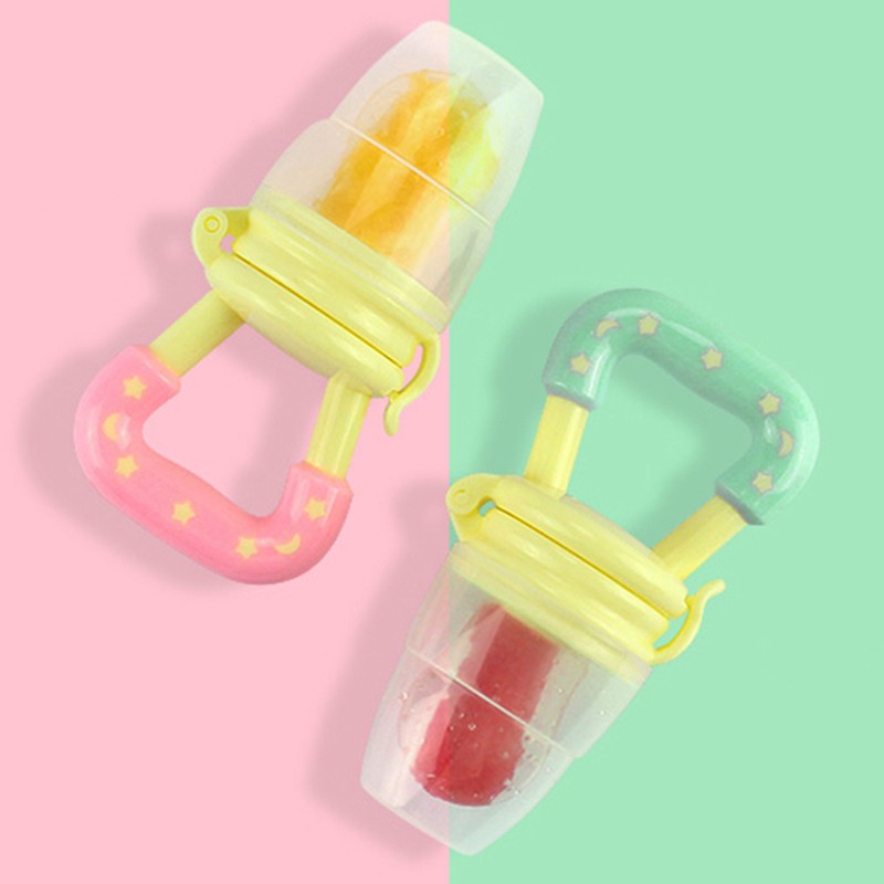 Baby Fruit Food Feeder Food-grade Bite Pacifier Vegetable Food Fruit Feeder  Silicon Fruit Pacifier