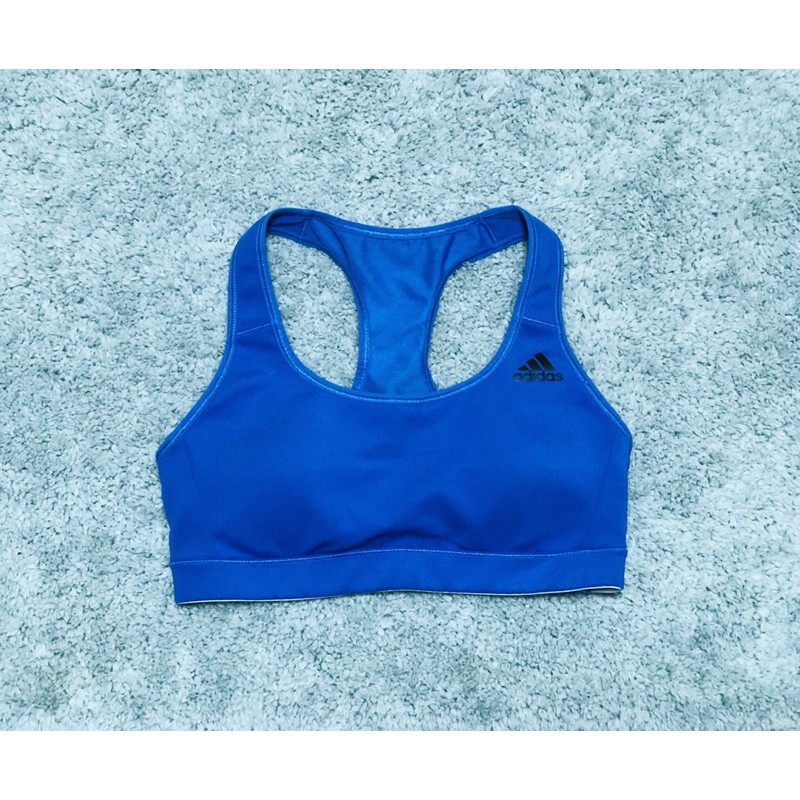 Adidas blue best sale sports bra