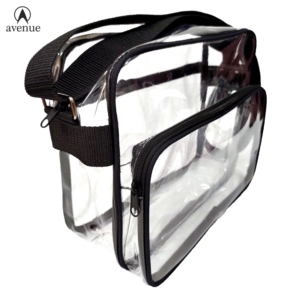 Transparent PVC Clear Sling Bag 514 Shoulder Bag Thick Plastic Bag