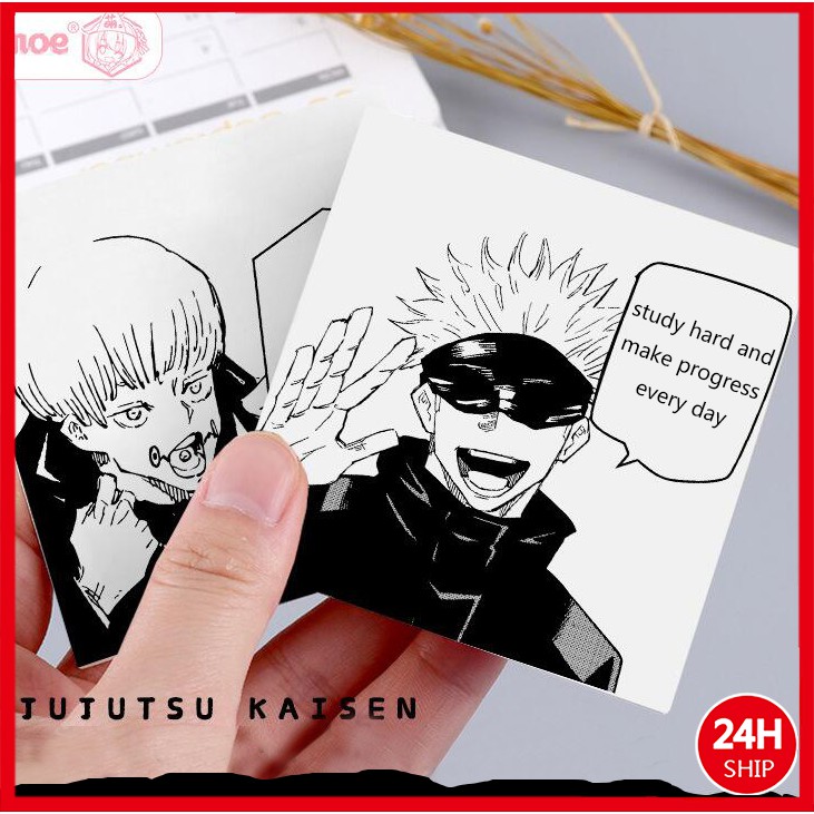 50pcs Set Jujutsu Kaisen Sticker Inumaki Toge Gojo Satoru Itadori Yuji Geto Suguru Self