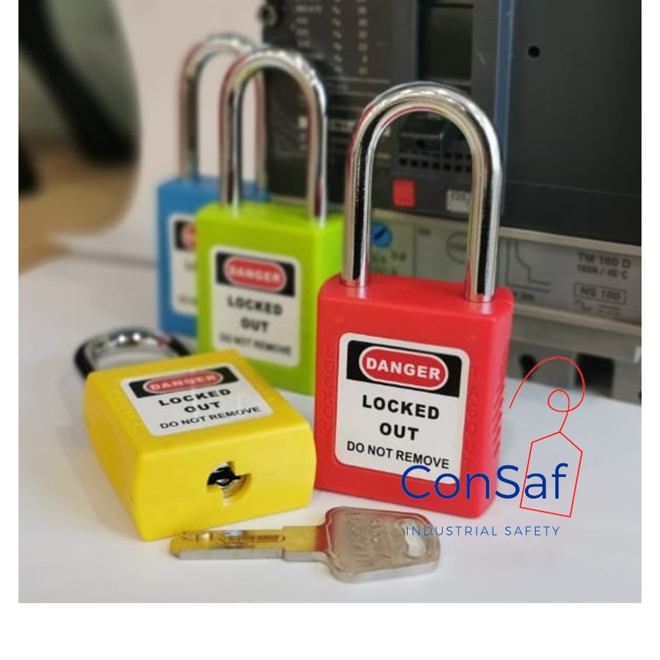 Lockout Tagout Economy design Safety Padlock - Steel Shackle / LOTO ...