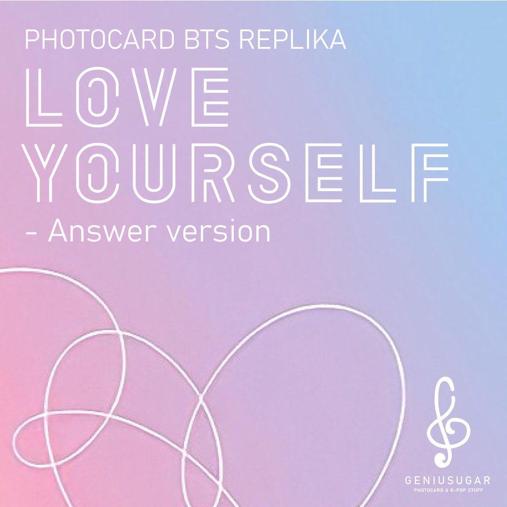 [BTS LYS ANSWER] UNOFFICIAL LOVE YOUR SELF ANSWER PHOTOCARD | Shopee ...