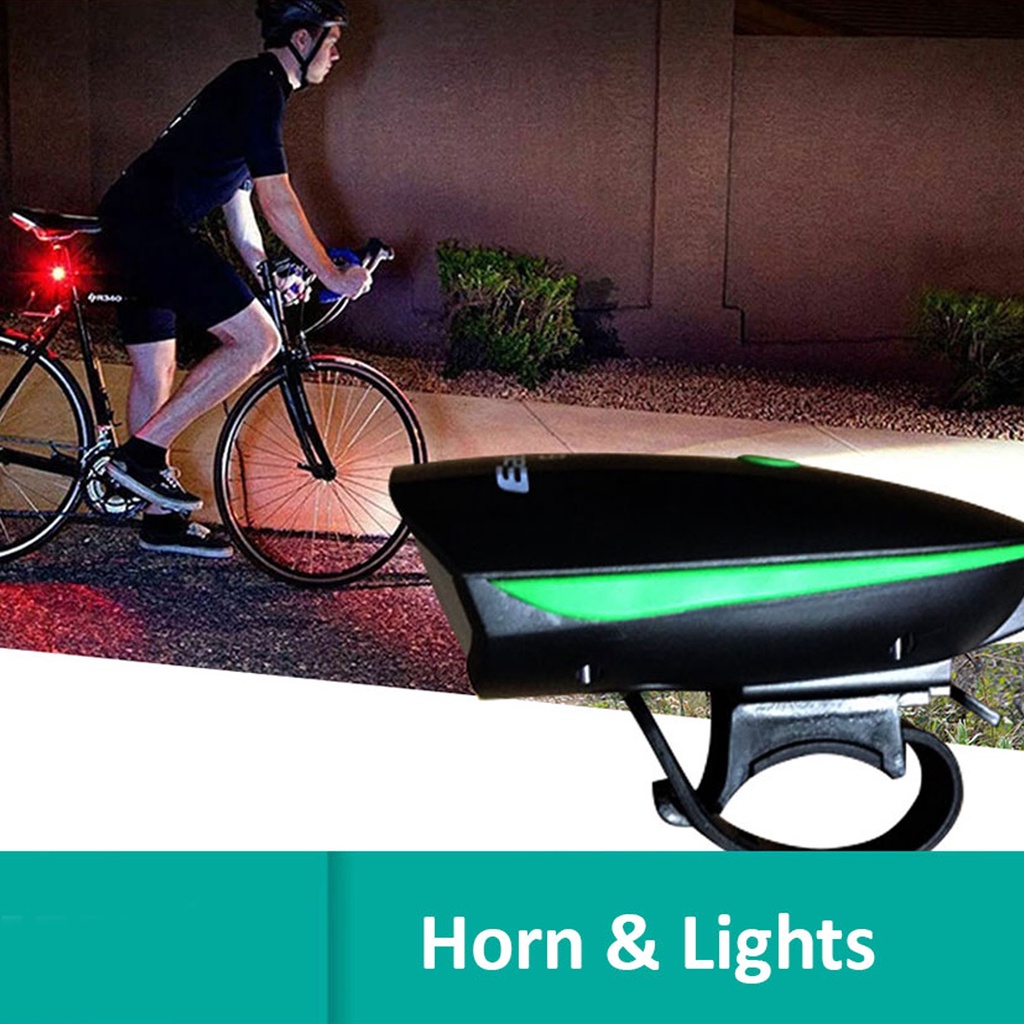 CustomerFirst EasyDo E01 Front Bicycle Light USB with Loud Cycle Horn