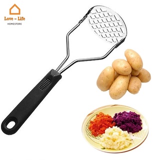 1pc Manual Potato Masher Tool With Wave Shaped Press Plate, For