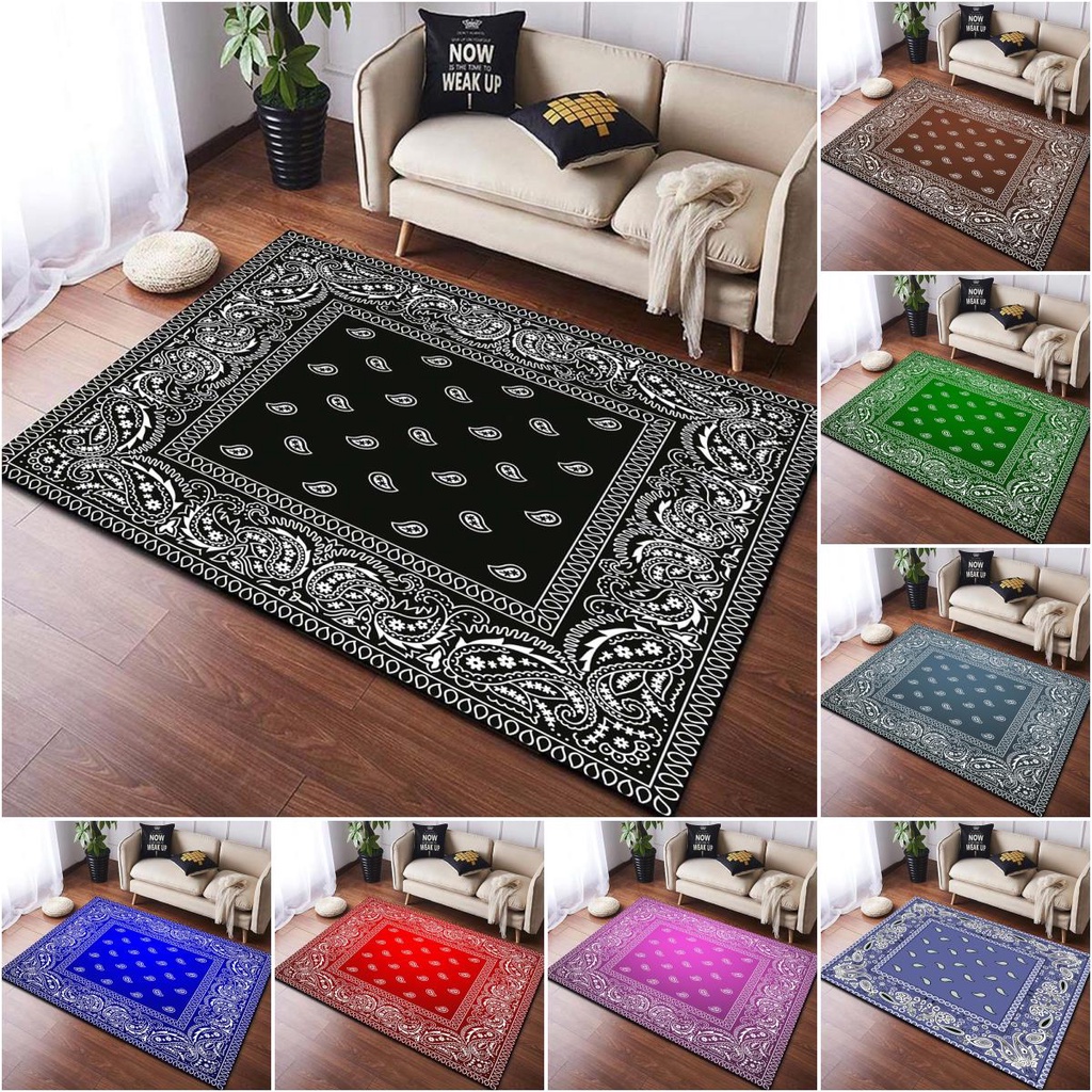 Bandana Pattern Area Rugs Carpet Runners Area Rug | Shopee Philippines