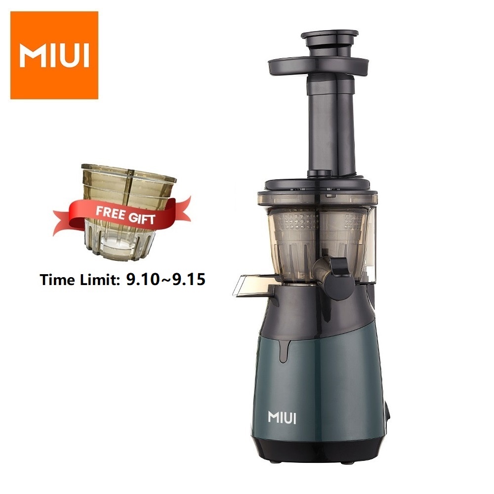 MIUI Mini Slow Juicer Screw Cold Press Extractor Patented FilterFree Technology 2021 Electric