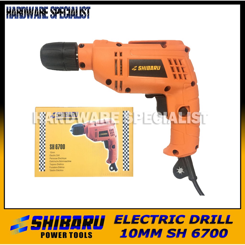 Shibaru Electric Drill 10 mm 500W SH 6700 | Shopee Philippines
