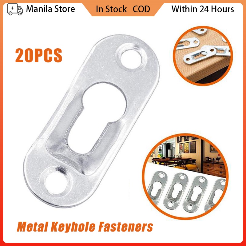 20pcs/set Metal Keyhole Hanger Picture Frame Mirror Hanging