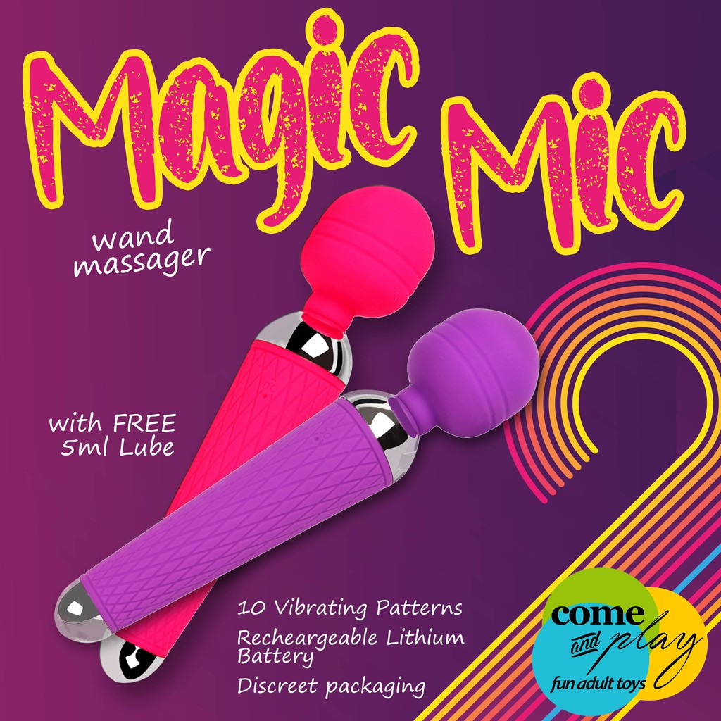 Magic Mic" Waterproof Rechargeable Wand Massager Vibrator, Adult Sex Toy  for Girls and Women | Shopee Philippines