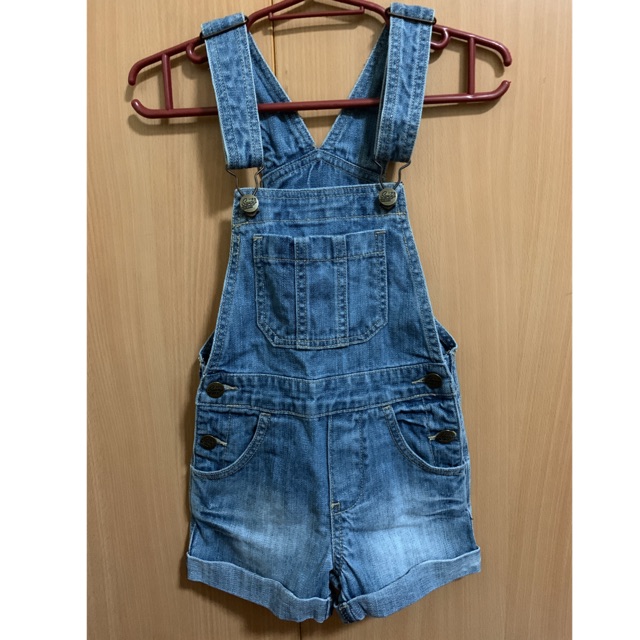 Denim jumper shorts outlet for kids