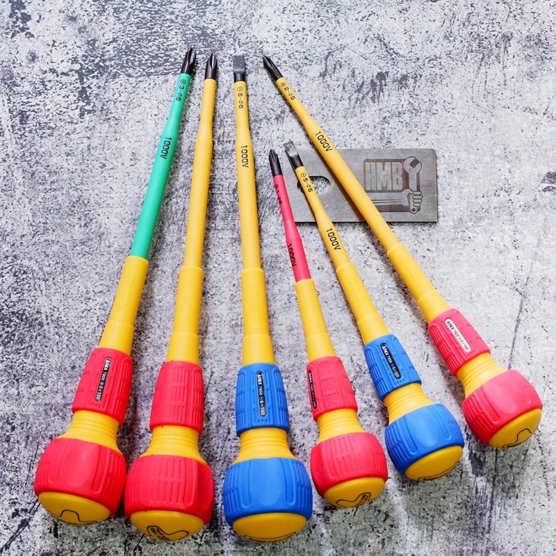 Japanese screwdriver with round handle 1000V Anex 7900 7920 made in Japan Shopee Philippines