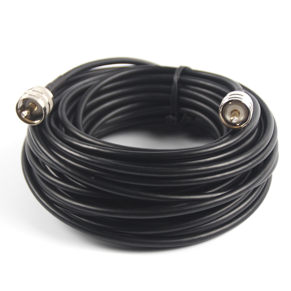 50ft RG58 Cable PL259 Male to PL259 Male connector for RF Coaxial