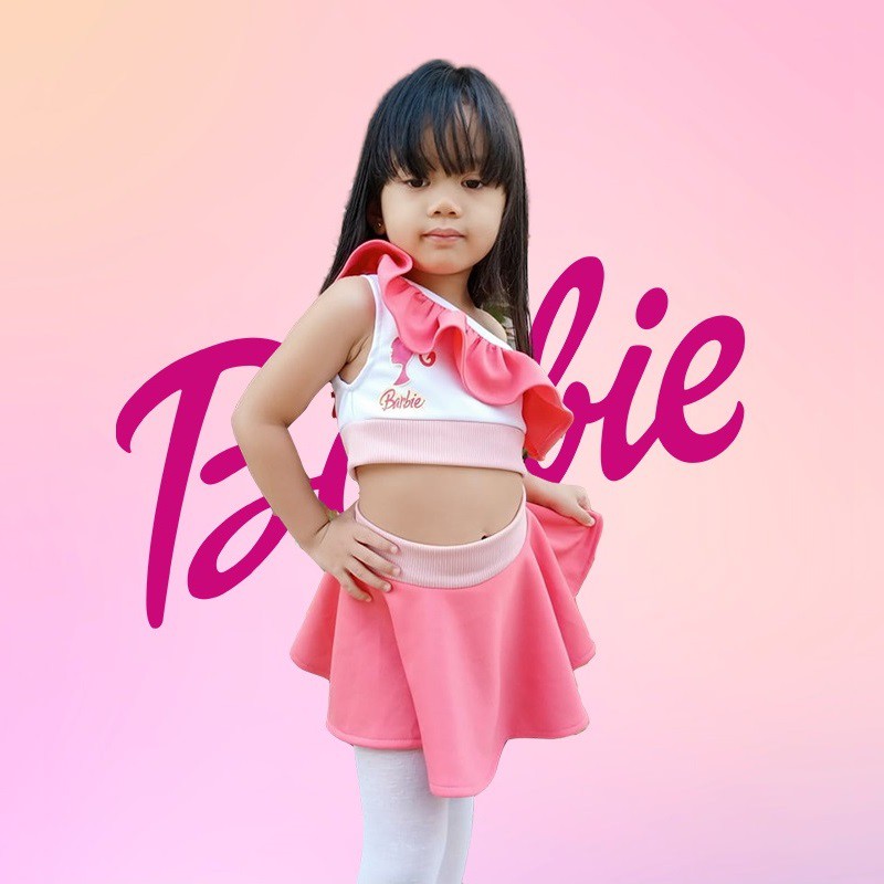 BARBIE Kids Set Fashion Trendy Skirt Outfit Terno Birthday Photoshoot Shopee Philippines