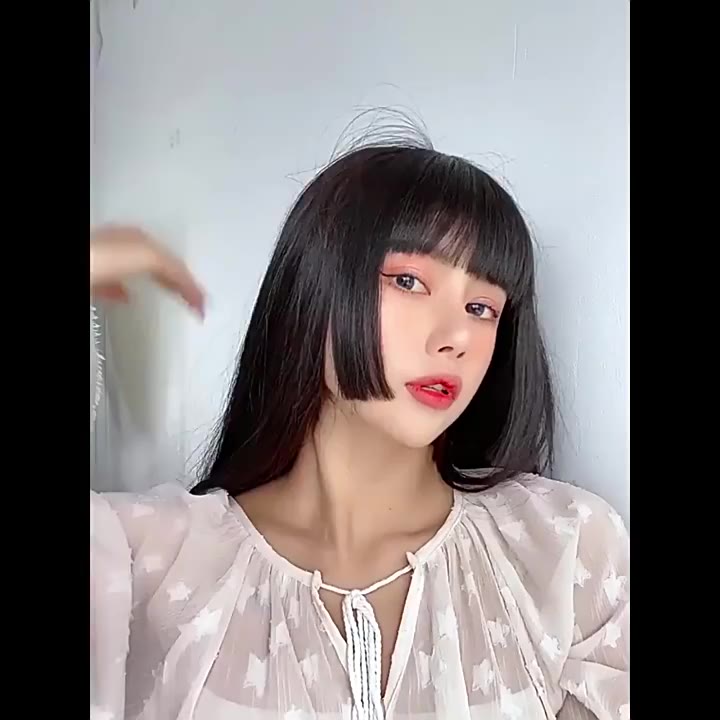 Princess Cut Bangs Cosplay Cute Realistic Hairstyle Triple Cut Aligned ...