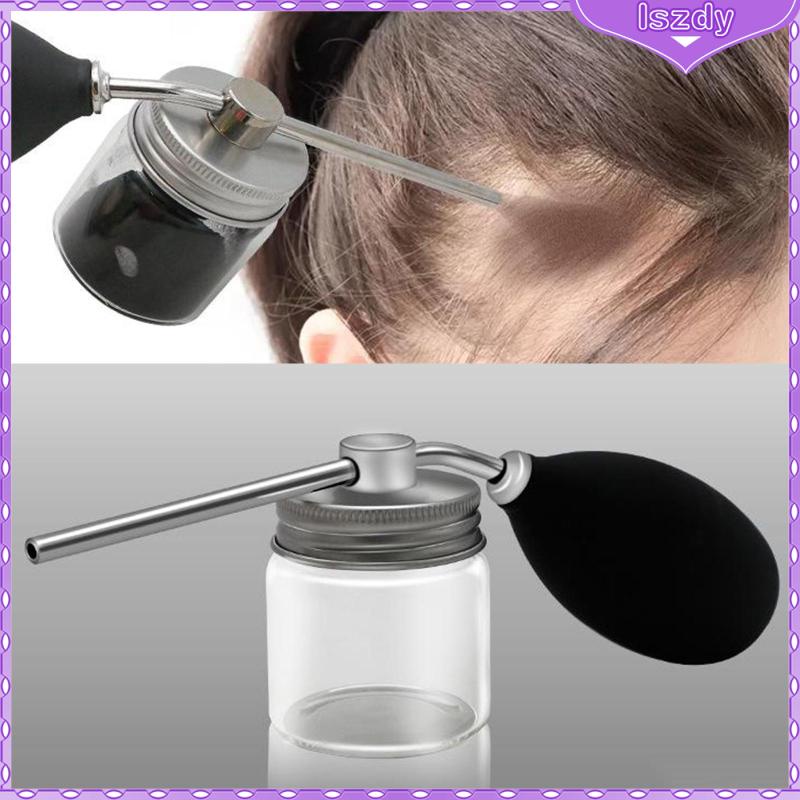 [ Aluminum Cap Silicone Talc Powder Blower Puffer Barbers Hairdressers