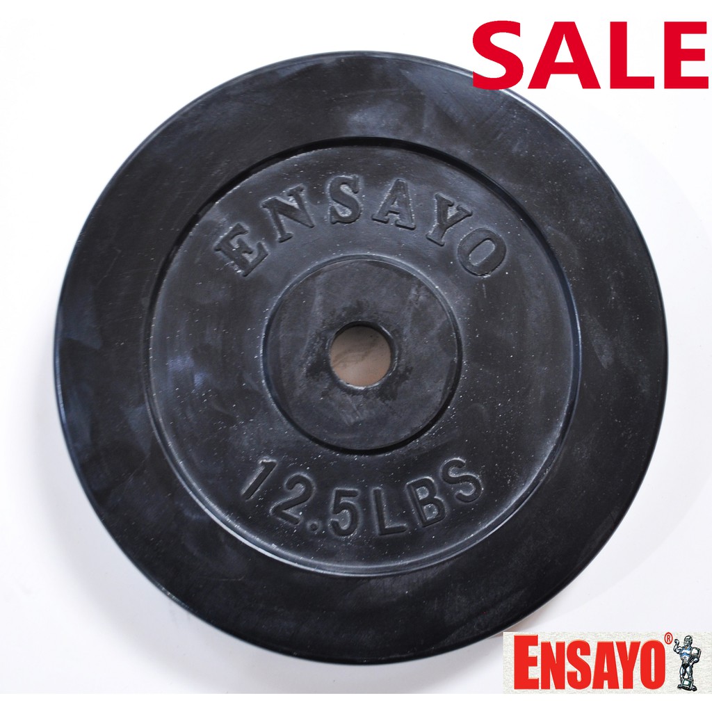 ENSAYO Standard PLATES 10Lbs 15Lbs 12.5Lbs Rubber Iron Barbells DB 1