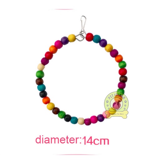 Parrot bird toy Hanging Climbing Ladders Swing Stand Bell String Parrot