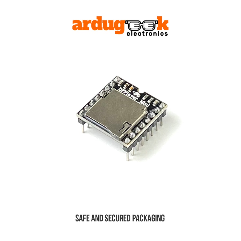 DFRobot DFPlayer Mini MP3 WAV Player Module SD Card Arduino Compatible ...