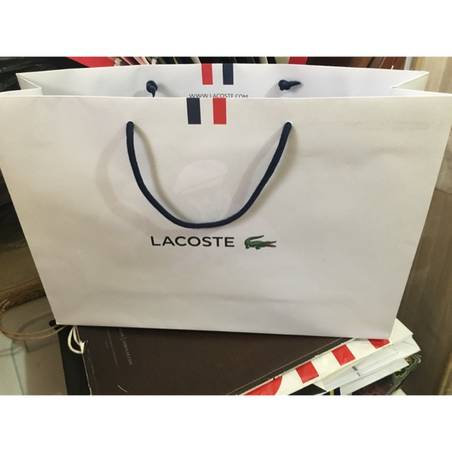 Lacoste best sale paper bag