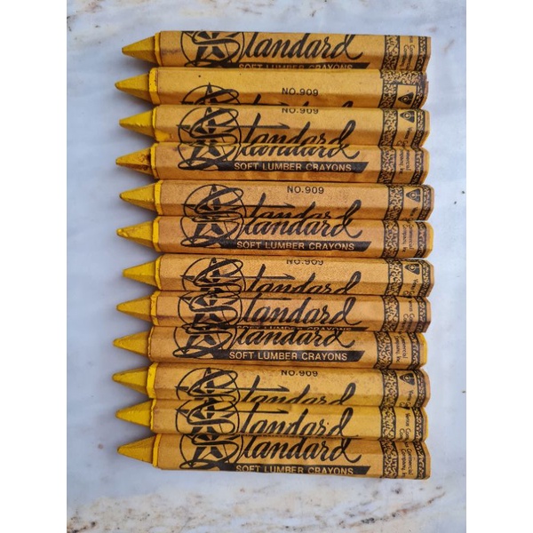 Standard Soft Lumber Crayon Yellow Marking Crayon per Dozen (12's