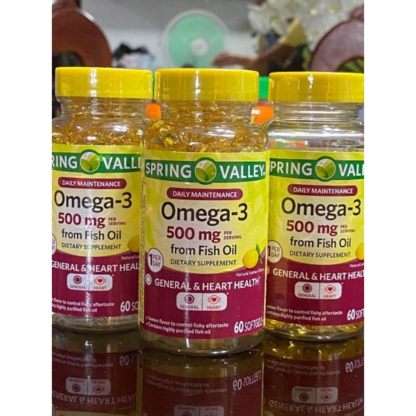 Spring Valley Omega 3 500mg 60 Softgels Shopee Philippines