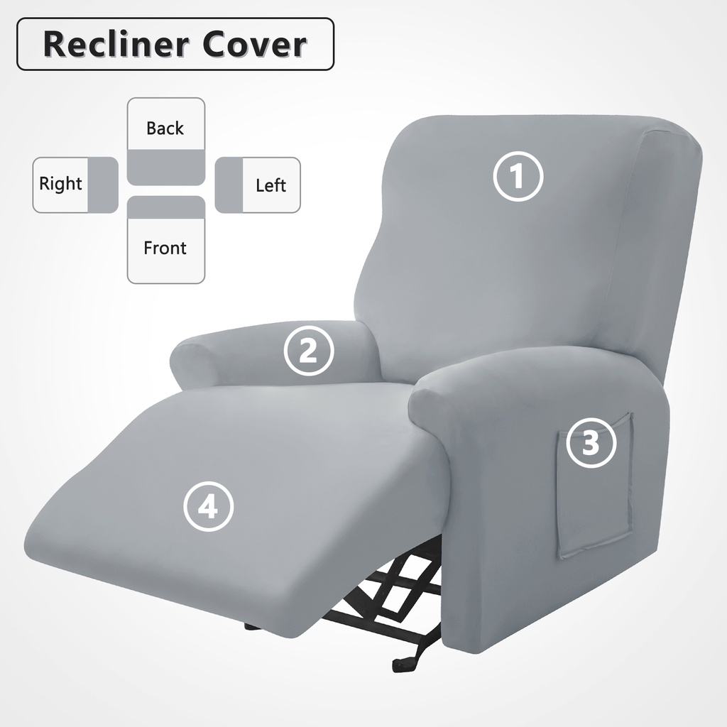 Recliner Sofa Cover Seater Pieces Set Stretch Single Armchair Slipcover  Relax Armchair Relax Cover Lazyboy Sofa Cover Washable