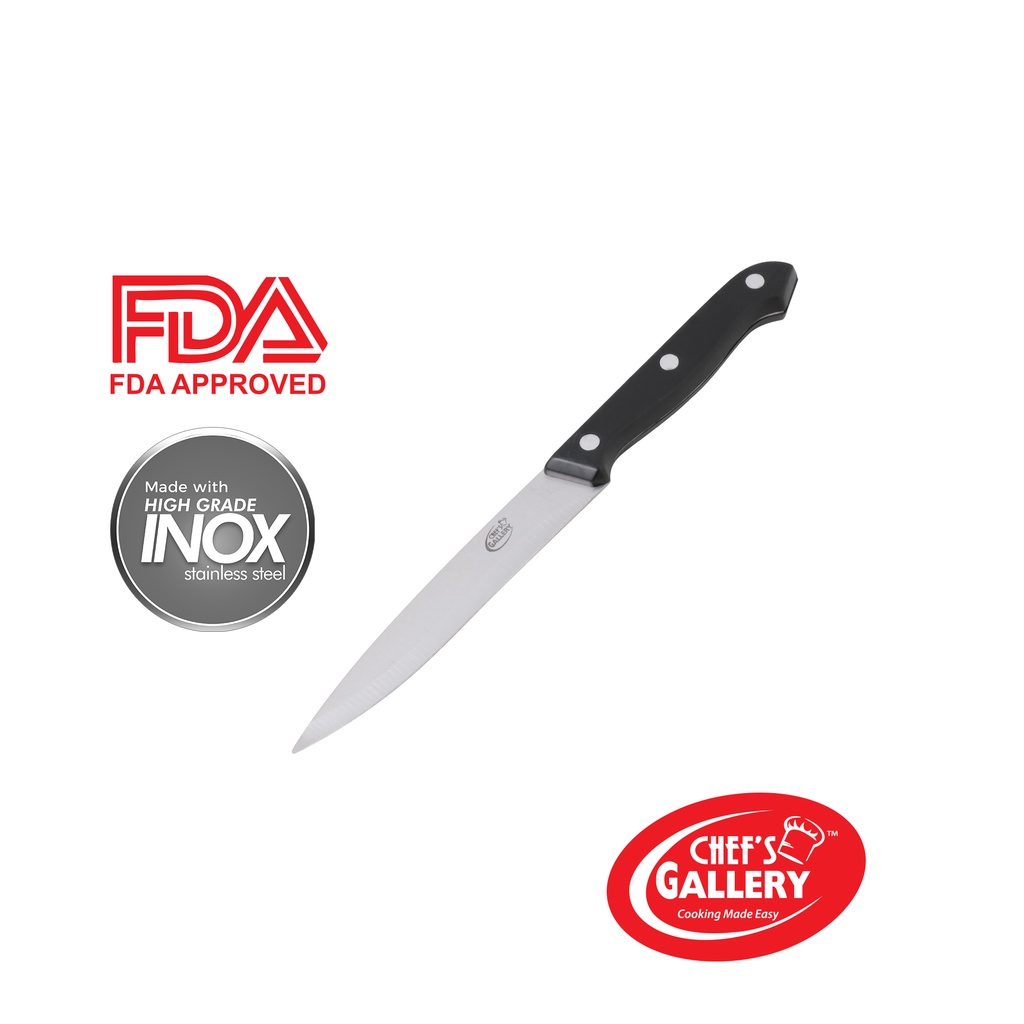 Chef's Gallery Utility Knife MultiPurpose Food, Fruit, Vegetable and