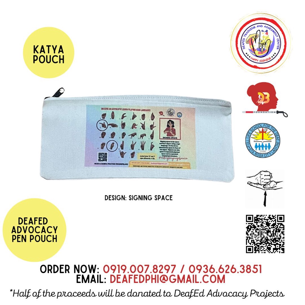 Sign Language Pouch (Pens) | Shopee Philippines