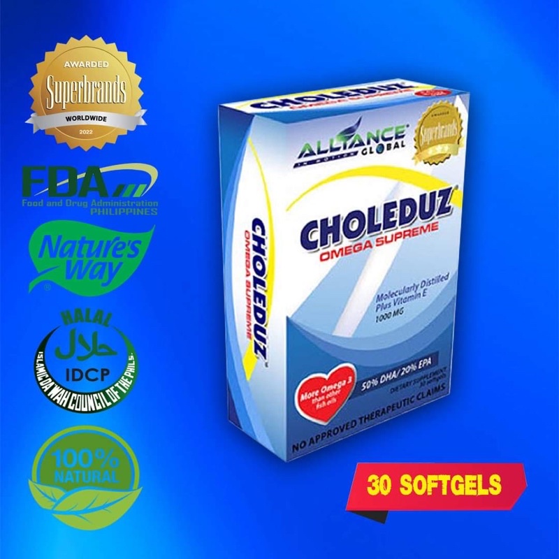 CHOLEDUZ (OMEGA SUPREME 30 SOFTGELS) | Shopee Philippines