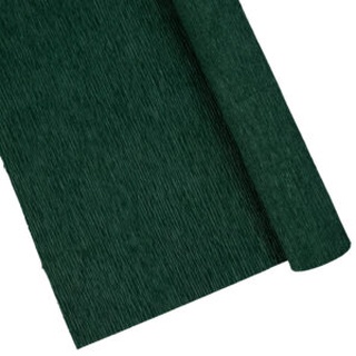 160g German floristic crepe paper (Floristenkrepp) dark green