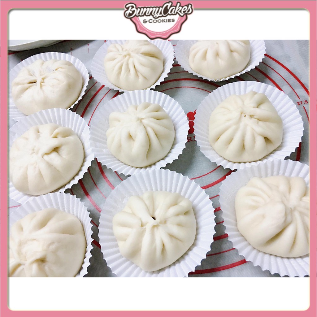 Dumpling lining paper 12cm - Non-stick parchment paper 50 sheets Foil ...