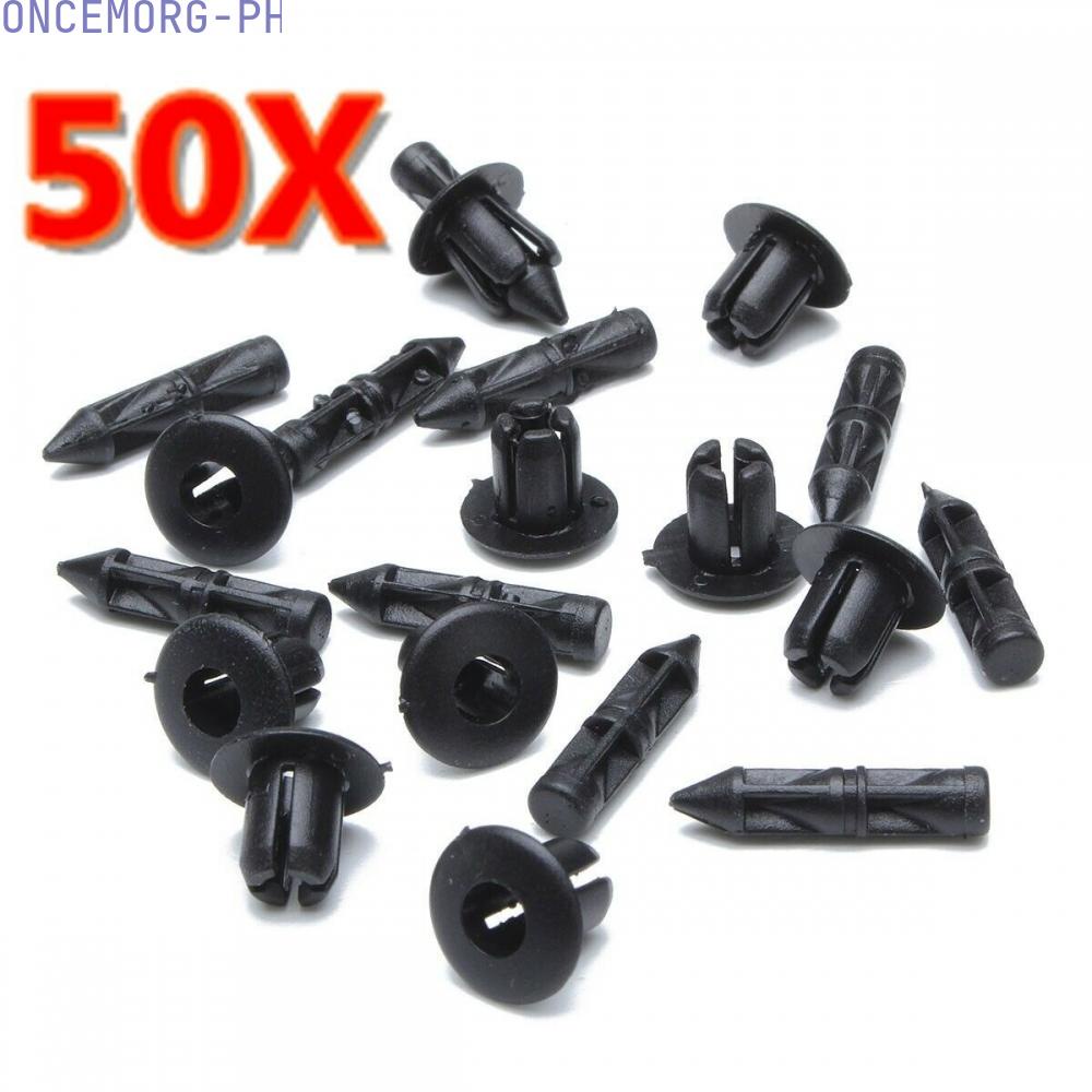 50PCS Motorcycle 6mm Clip Fairing Plastic Screw Rivets Panel Trim Set ...