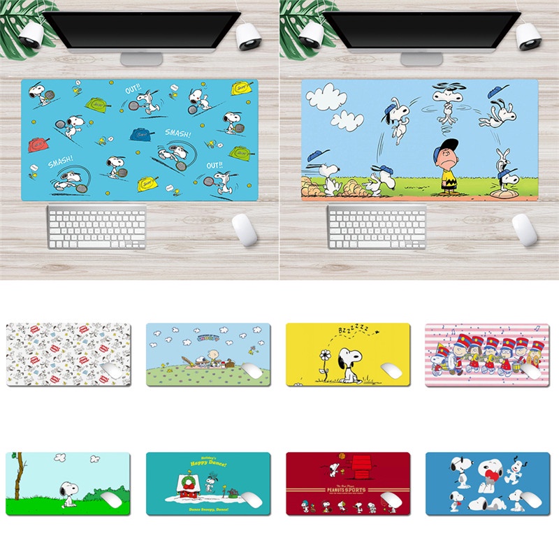 H&L Cute Cartoon Snoopy Pattern Mouse Pad Office Home Computer Non-slip ...