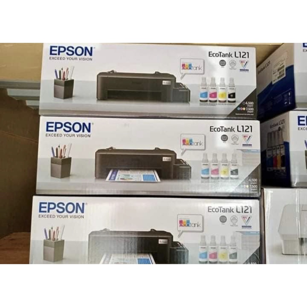 Brand New Epson L121 All In One Ink Tank Printer With Freebies Included Shopee Philippines 6031