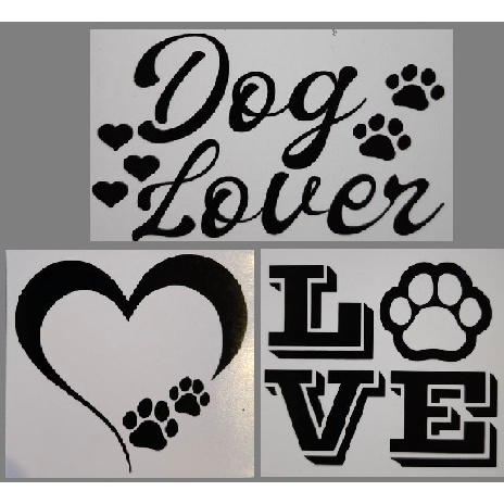 Love Paw Print For Dogs and Cats Lovers' Sticker