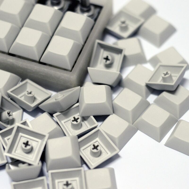 Pabile 10x DSA Uniform Profile Blank Keycaps for MX Mechanical Keyboard ...