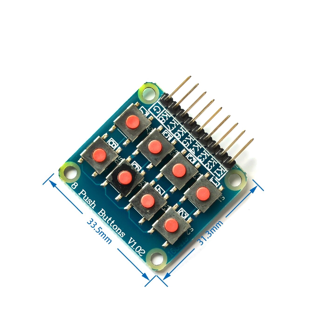 2x4 Keypad 4x2 Keypad 8 Push Buttons V1.00 Key Board Matrix Keyboard ...