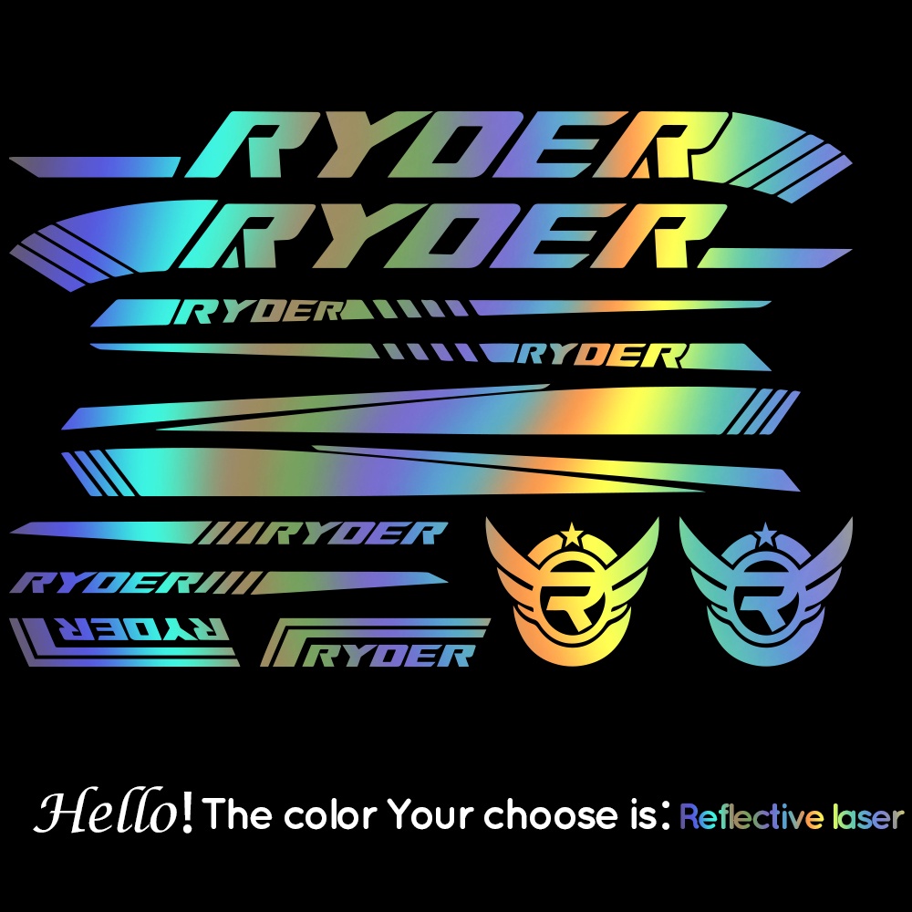 Ryder Bike Decals DIY Frame Stickers Bicycle Stickers decal sticker ...